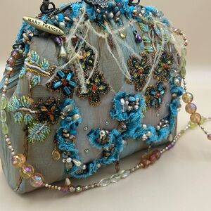 Rare!!! Vintage!!! Mary Frances Blue Embellished Women's Bag